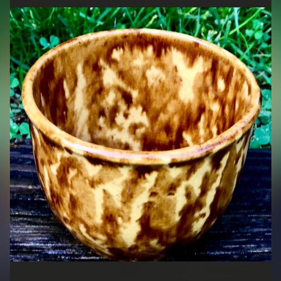 19th Century Antique Melt Glazed Custard Cup - Picture 3 of 10